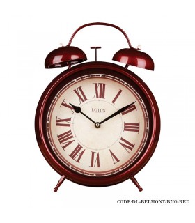 ساعت رومیزی عدد رومی مدل BELMONT زرشکی