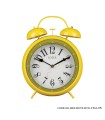 ساعت شماطه دار عدد انگلیسی رومیزی مدل BELMONT زرد