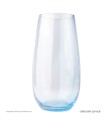 گلدان شیشه ای رومیزی پافیلی آبی رنگ