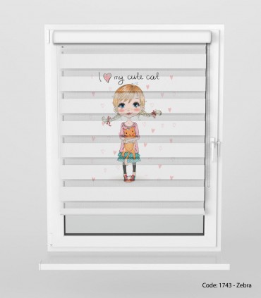 خرید اینترنتی پرده زبرا مدل LITTLE PRINCESS