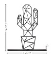 عکس مجسمه فلزی سبک مینیمال مدل کاکتوس 3 کد 7111