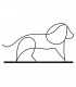 خرید مجسمه مینیمال مدل سگ کد 7199