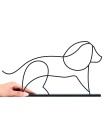 خرید اینترنتی مجسمه مینیمال مدل سگ کد 7199