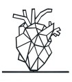 مجسمه مینیمال فلزی مدل HEART کد 7240