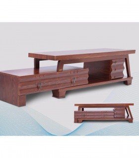 خرید میز تلویزیون چوبی دو طبقه مدل 210