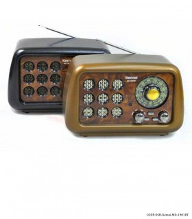 خرید انلاین رادیو کلاسیک فلش خور مشکی مدل KEMAI-MD-1901BT
