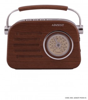 خرید رادیو کلاسیک فلش خور مدل ADZEST-P5000-01 قهوه ای
