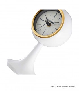 خرید انلاین ساعت رومیزی فلزی لوتوس مدل GABRIEL سفید