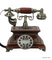 تلفن رومیزی با سیم قهوه ای مدل 1109