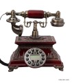 تلفن رومیزی با سیم زرشکی مدل 1109