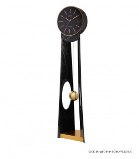خرید آنلاین ساعت کنار سالنی ترکیب چوب و فلز مدل GRANVILLE مشکی