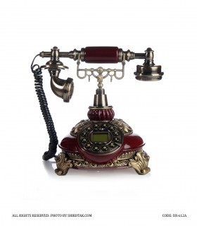 تلفن رومیزی کلاسیک مدل612 رنگ ماهاگونی