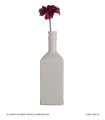 گلدان سرامیکی طرح بطری مدل مرسده رنگ سفید