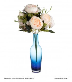 قیمت گلدان بلور بلند آبی مدل بارفتن