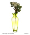 گلدان شیشه ای بدون پایه مدل سبز فسفری