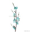 شاخه گل مصنوعی شکوفه آبی