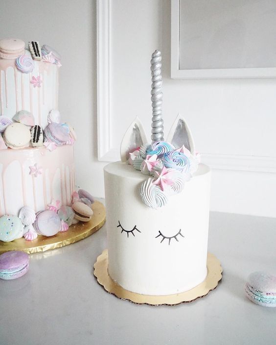 کیک تولد ساده و شیک دخترانه