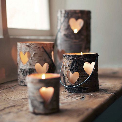 ساخت شمع قلبی شکل از چوب
