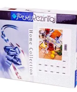 سرویس آشپزخانه پارچه ای عروس طرح رابید آبی
