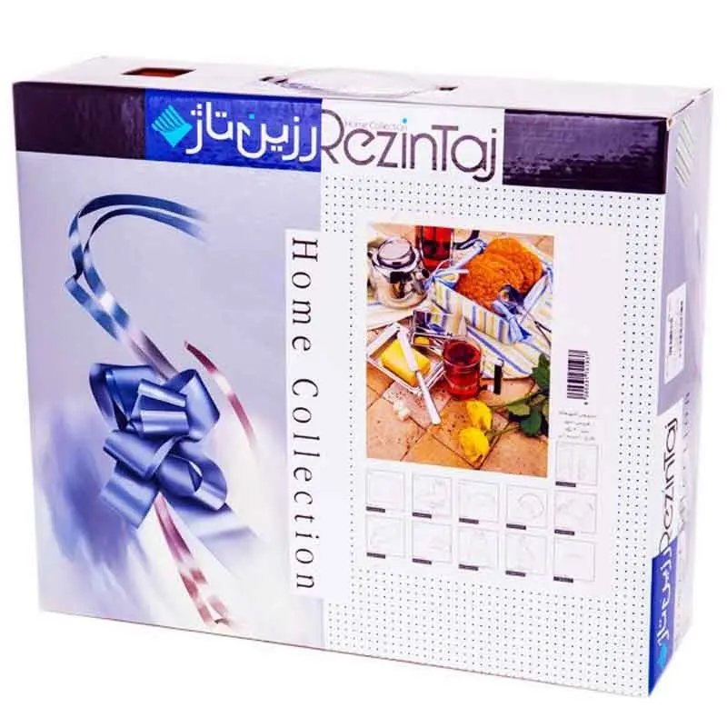سرویس آشپزخانه پارچه ای عروس طرح رابید آبی