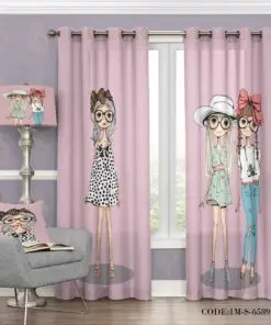 پرده پانچی girls مدل 6589