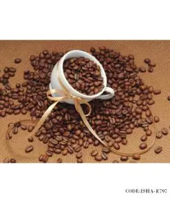 پوستردیواری پارچه ای کافی شاپی مدل قهوه