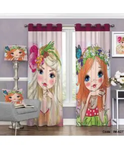 پرده دخترانه اتاق خواب طرح ساندرا