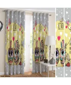 پرده اسپرت اتاق کودک طرح جغد
