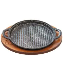 ماهیتابه چدنی گرد درب دار سایز 26 مدل Padela