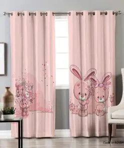 پرده اتاق کودک پانچی مدل RABBIT