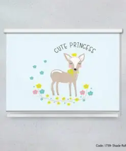 پرده شید بالارو اتاق کودک دخترانه مدل CUTE PRINCESS