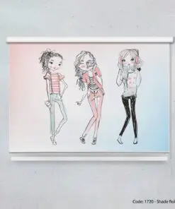 پرده شید رول دخترانه نوجوان مدل GIRLS