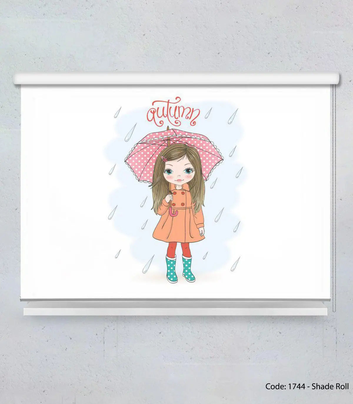 پرده شید بالارو اتاق دخترانه مدل RAIN