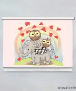 پرده شید بالارو فانتزی مدل ELEPHANT