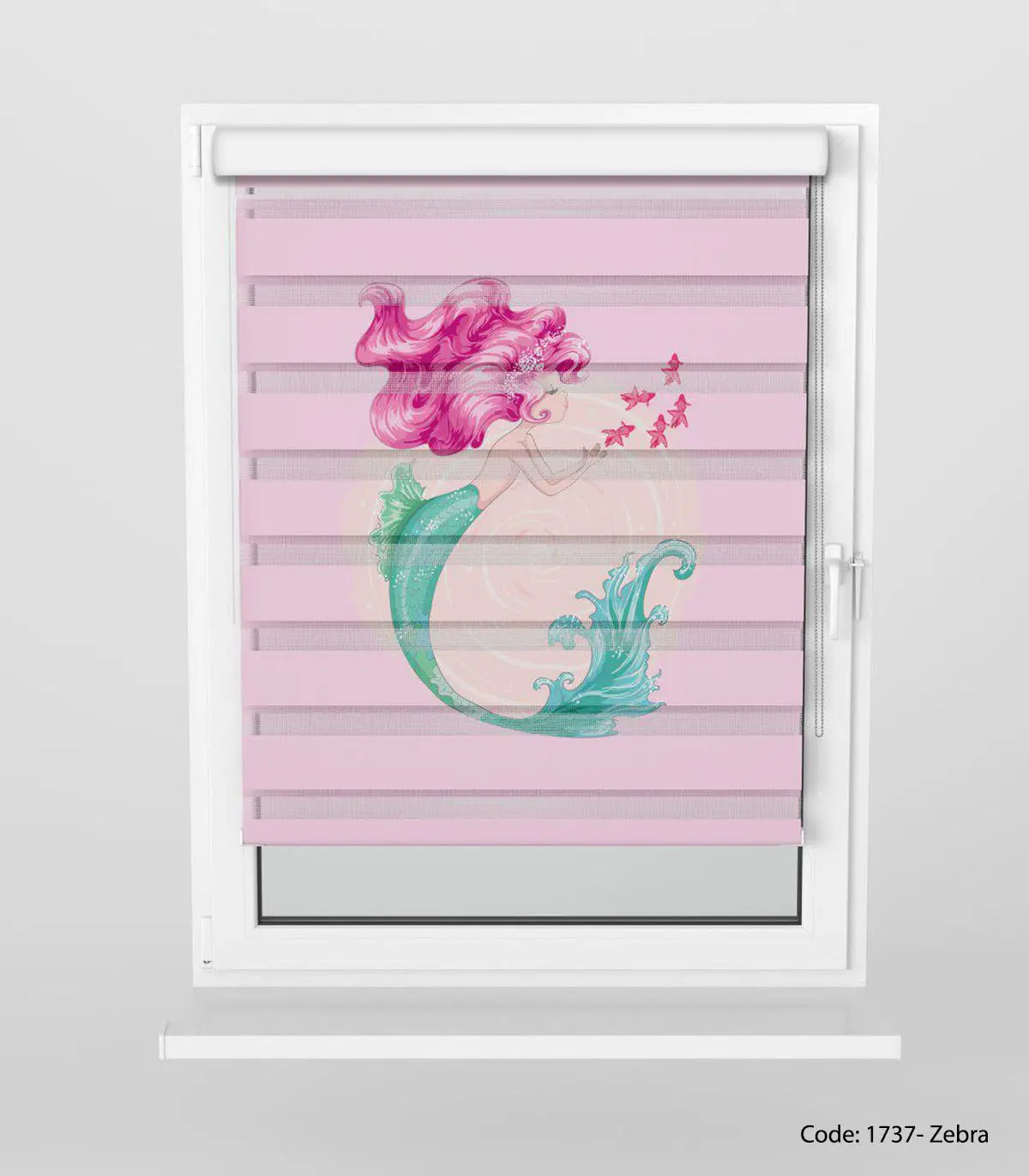 پرده زبرا اتاق کودک مدل MERMAID