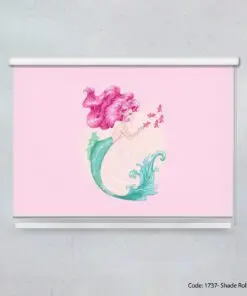 پرده شیدرول اتاق کودک مدل MERMAID