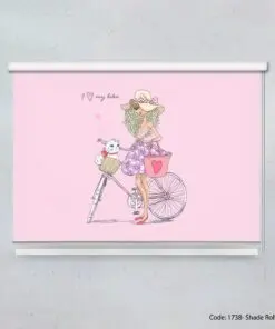 پرده شیدرول دخترانه مدل BIKE