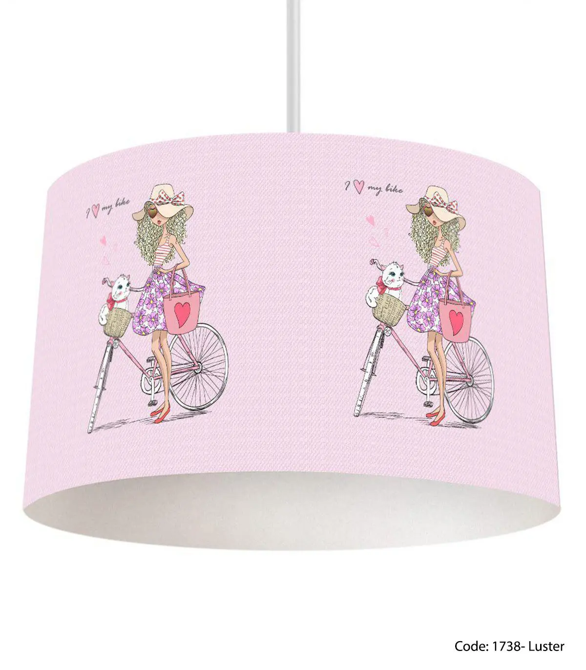 لوستر دخترانه مدل BIKE
