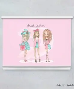 پرده شیدرول اتاق نوجوان مدل STREET FASHION