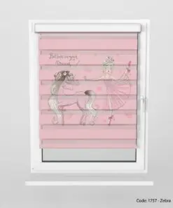 پرده زبرا اتاق کودک دخترانه مدل UNICORN