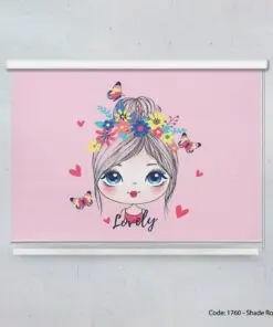 پرده شید بالارو مناسب سیسمونی مدل LOVELY GIRL