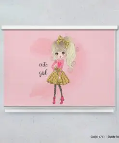 پرده شیدرول دخترانه مدل CUTE GIRL