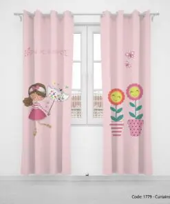 پرده پانچی دخترانه مدل SUNSHINE