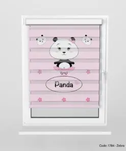 پرده زبرا مخصوص اتاق سیسمونی مدل PANDA