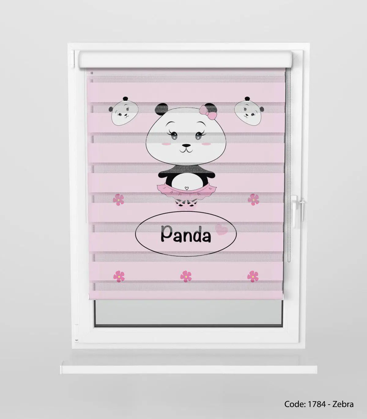پرده زبرا مخصوص اتاق سیسمونی مدل PANDA