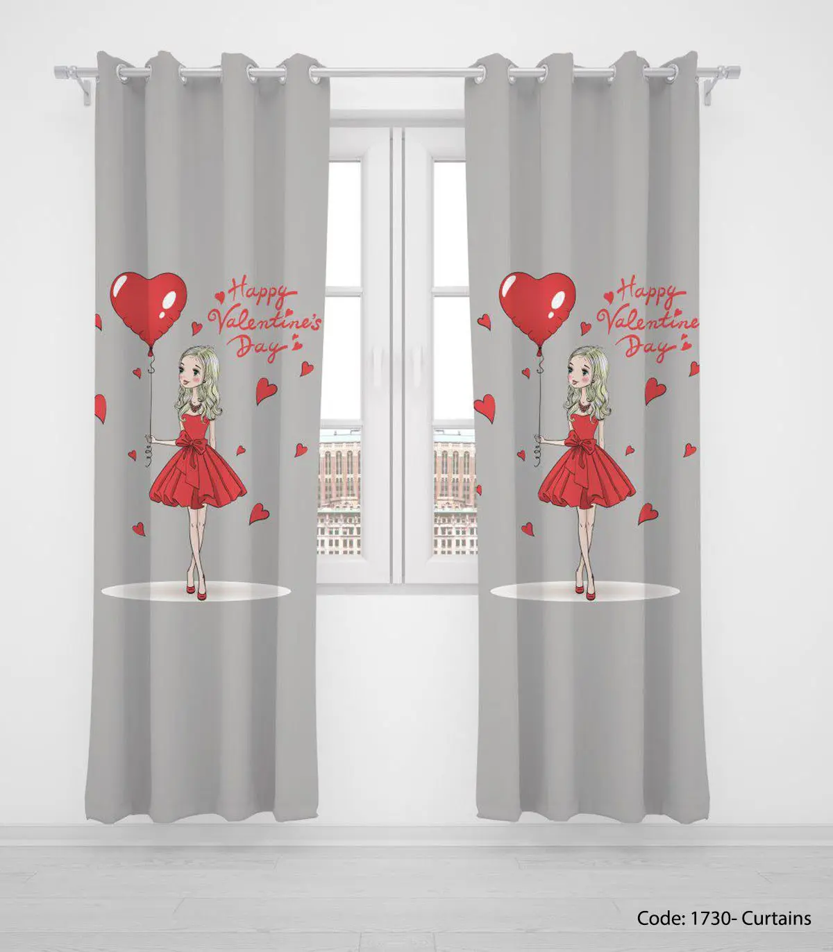پرده پانچی اتاق نوجوان مدل VALENTINE