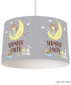 لوستر طوسی و زرد اتاق کودک مدل SLUMBER PARTY