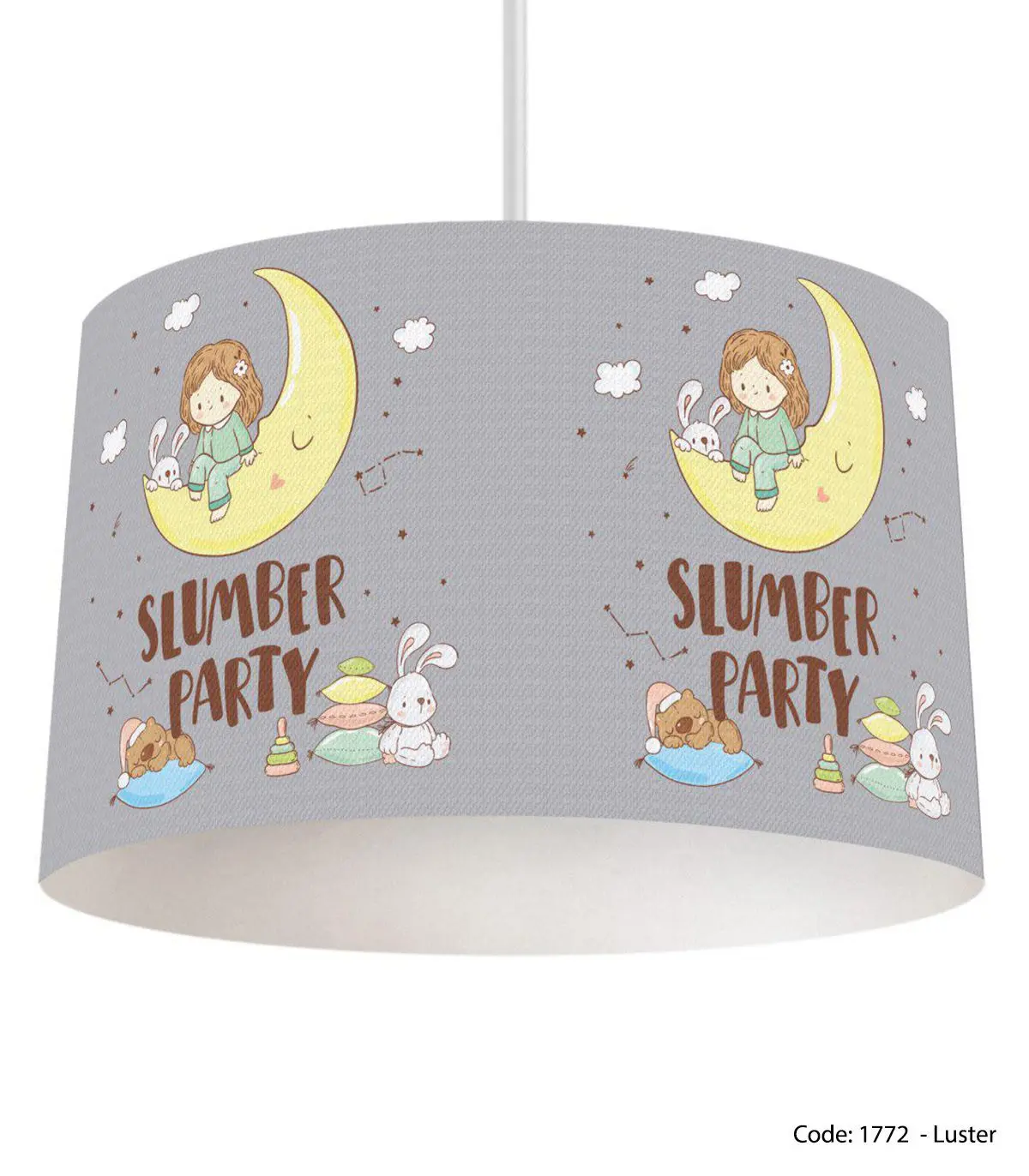لوستر طوسی و زرد اتاق کودک مدل SLUMBER PARTY