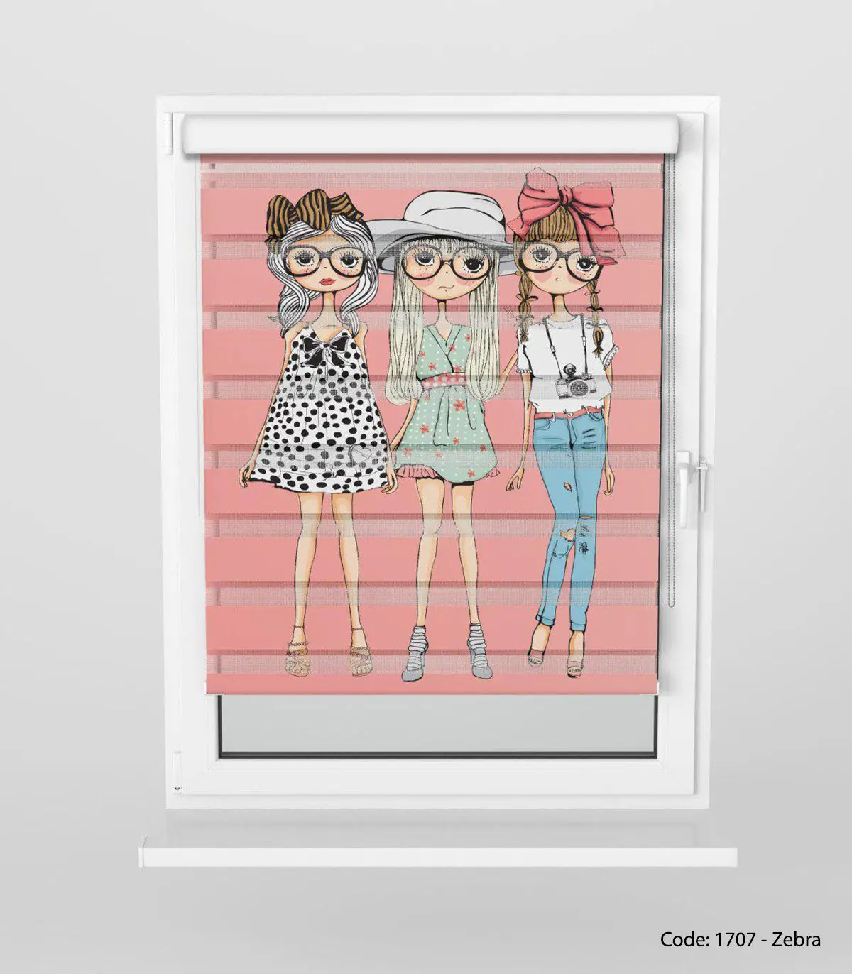 پرده زبرا نوجوان مدل 3GIRLS