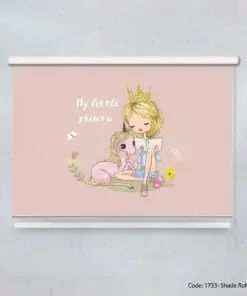 پرده شید بالارو دخترانه مدل BOOK